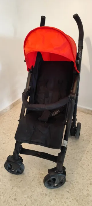 Silla de paseo Jane Hop negra/roja