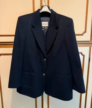 Giacca blu REVEDI cashmere