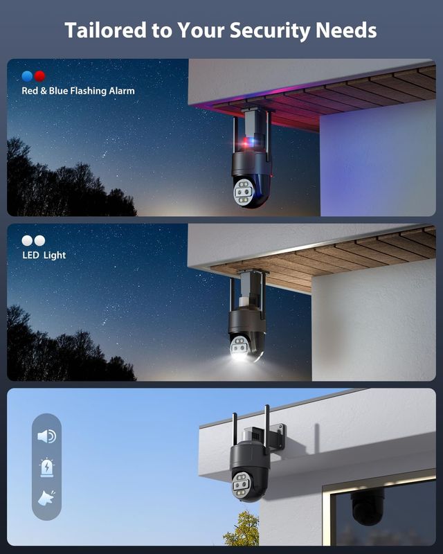 Cámara Vigilancia Exterior 2.5K 4G Zoom 10X