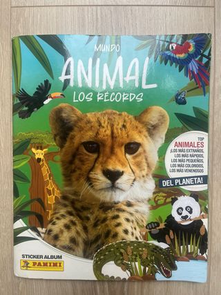 Álbum Cromos Panini Mundo Animal Los Récords