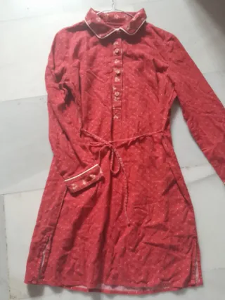 Kimono señora rojo talla única