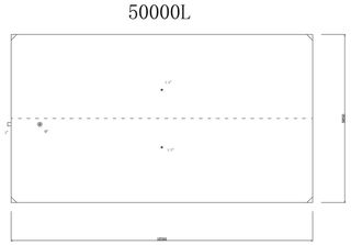 Depósito cisterna tanque de agua 50000L litros 6"