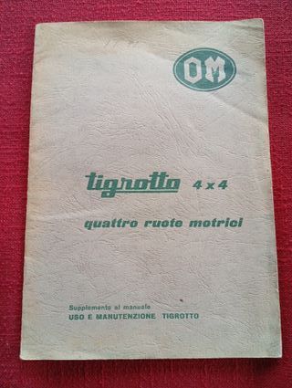 OM TIGROTTO 4x4 Supplemento Uso Manutenzione 1963