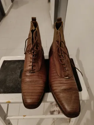 Botines mujer piel marrón