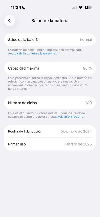 iPhone 15 Pro Negro 256GB 95% Batería