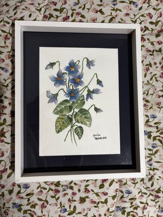 2 Quadri, fiori ad acquerello, vari colori