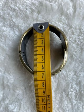 Bracciale e orecchini vintage metallo dorato