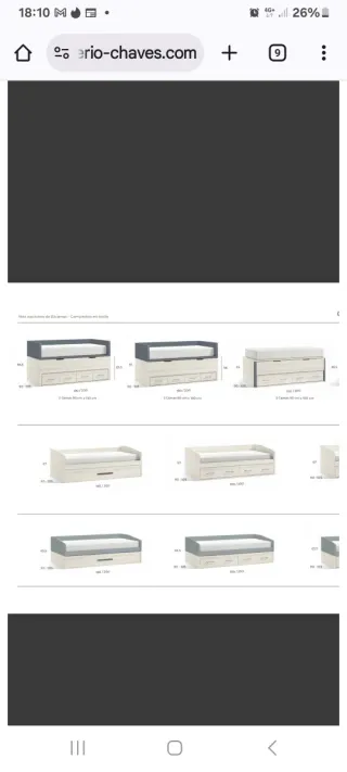 Cama nido madera blanca y rosa