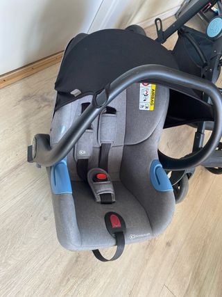 Carrito Bebé KinderKraft 3 en 1 -Color gris y azul