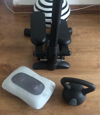 Máquina Step, Pesa 4kg y Masajeador
