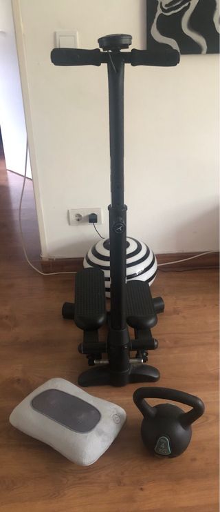 Máquina Step, Pesa 4kg y Masajeador