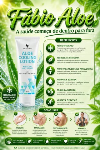 Loção Refrescante Aloe Forever 118ml *Dores musc.