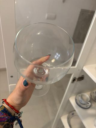 Juego copas cristal con cubitera