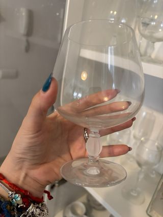 Juego copas cristal con cubitera