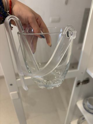 Juego copas cristal con cubitera