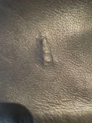 Abrigo de cuero ovino/Gabardina cuero