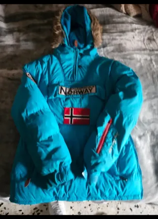 Chaqueta Geographical Norway Azul y Roja