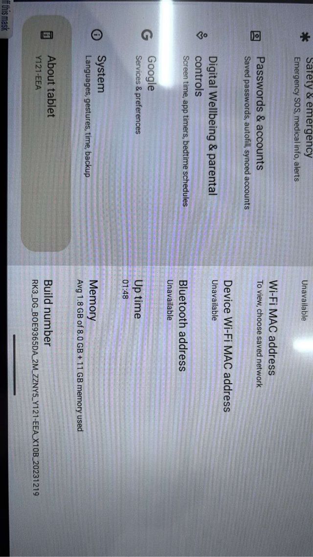 Tablet Android 13 Nuova