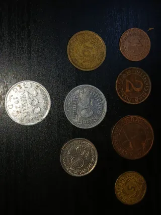 Lotto 8 Monete Repubblica di Weimar