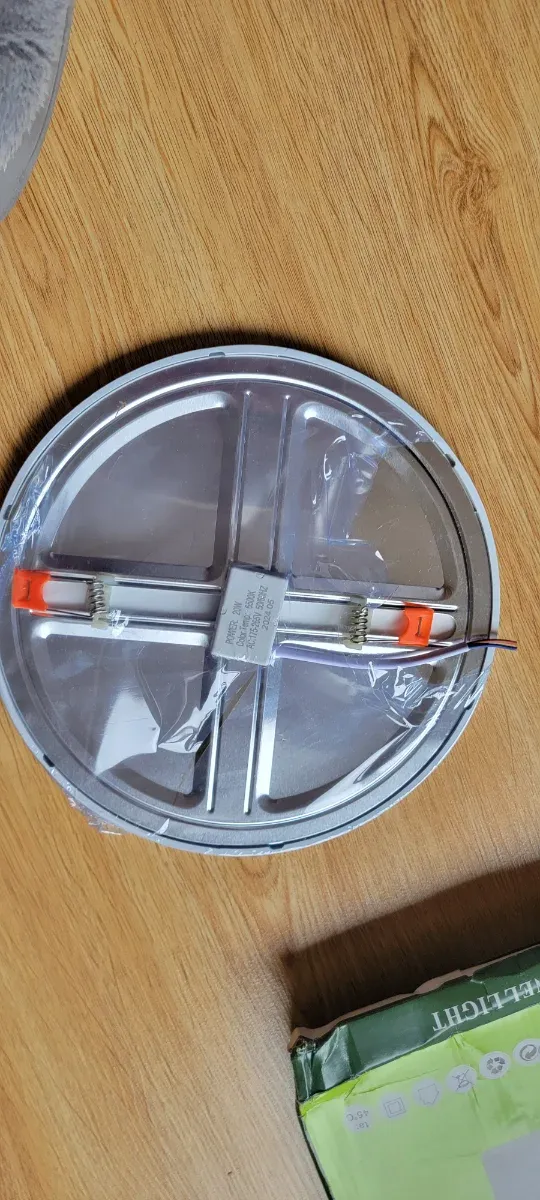 Lote 5 Focos LED Panel Redondo 20W