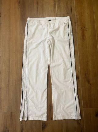 Nike Vintage White Baggy Track Pants Unisex Tag. M