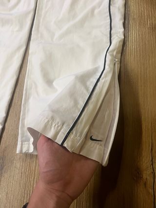 Nike Vintage White Baggy Track Pants Unisex Tag. M