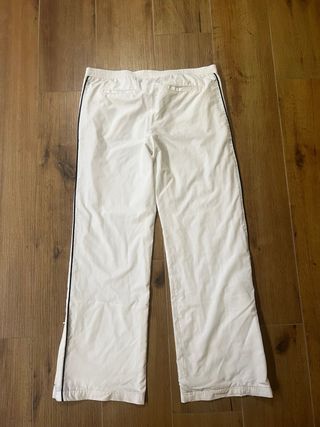 Nike Vintage White Baggy Track Pants Unisex Tag. M