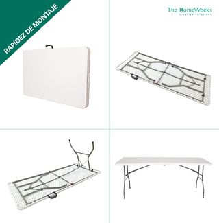 Mesa Plegable Picnic 152cm Exterior/Interior