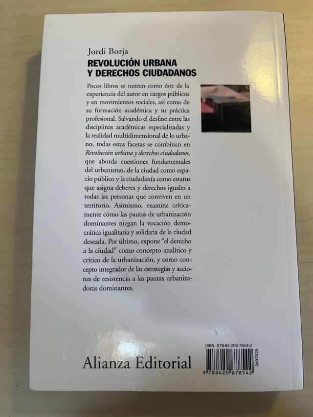 Revolución urbana y derechos ciudadanos