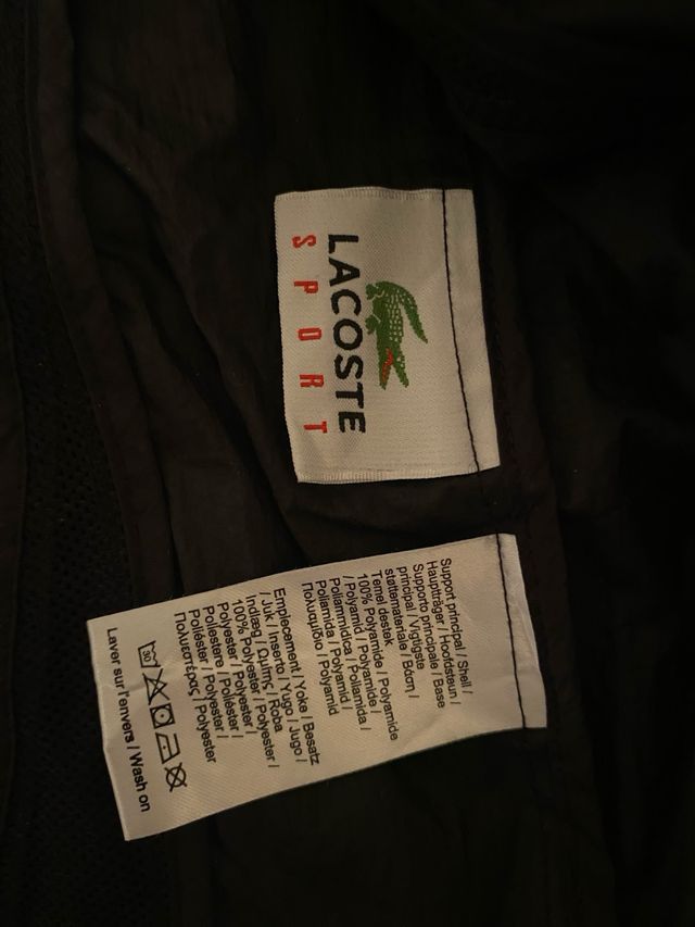 Chaqueta Cortavientos Lacoste Talla M