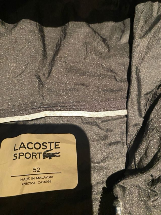 Chaqueta Cortavientos Lacoste Talla M