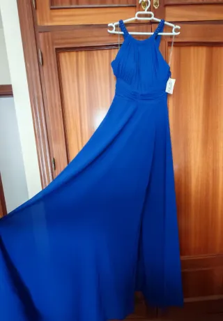 Vestido fiesta azul eléctrico nuevo