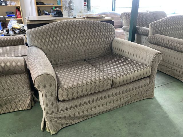 Sofá Cama Individual Beige/Marrón