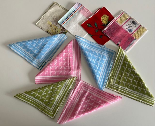 Pañuelos señora de algodon hechos a mano