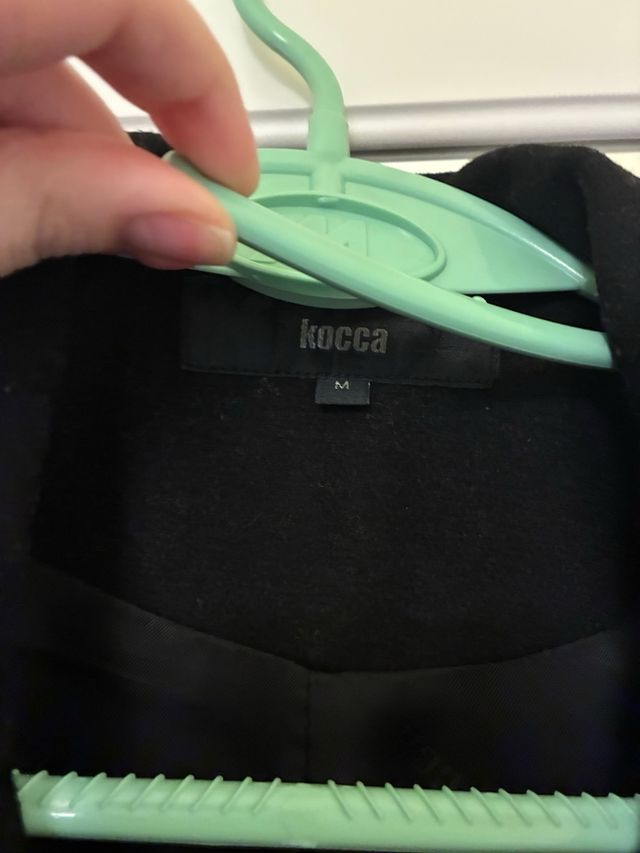 Cappotto nero doppiopetto