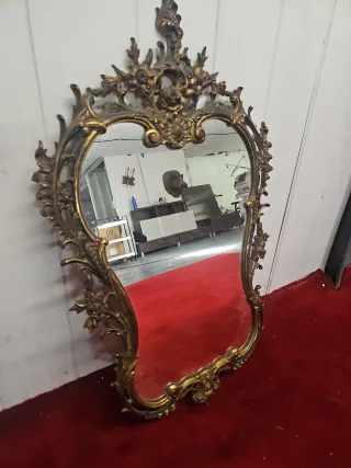 Espejo Cornucopia Bronce Antiguo