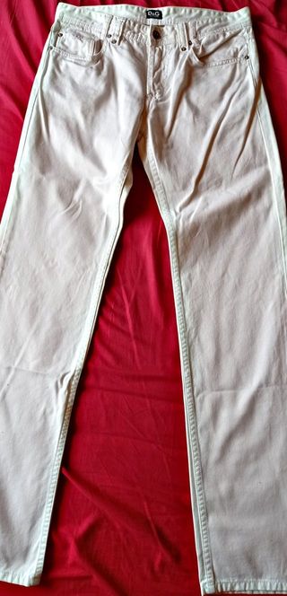Pantalón blanco Dolce Gabbana auténtico