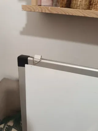 Pizarra Blanca y Plateada