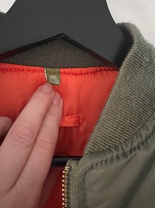 Chaqueta Bomber tipo aviador Aviador