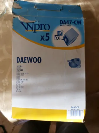 Sacchetti aspirapolvere Wpro DAEWOO x5 DA47-CW