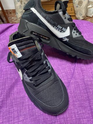 Nike Air Max 90 Off-White Negro Blanco