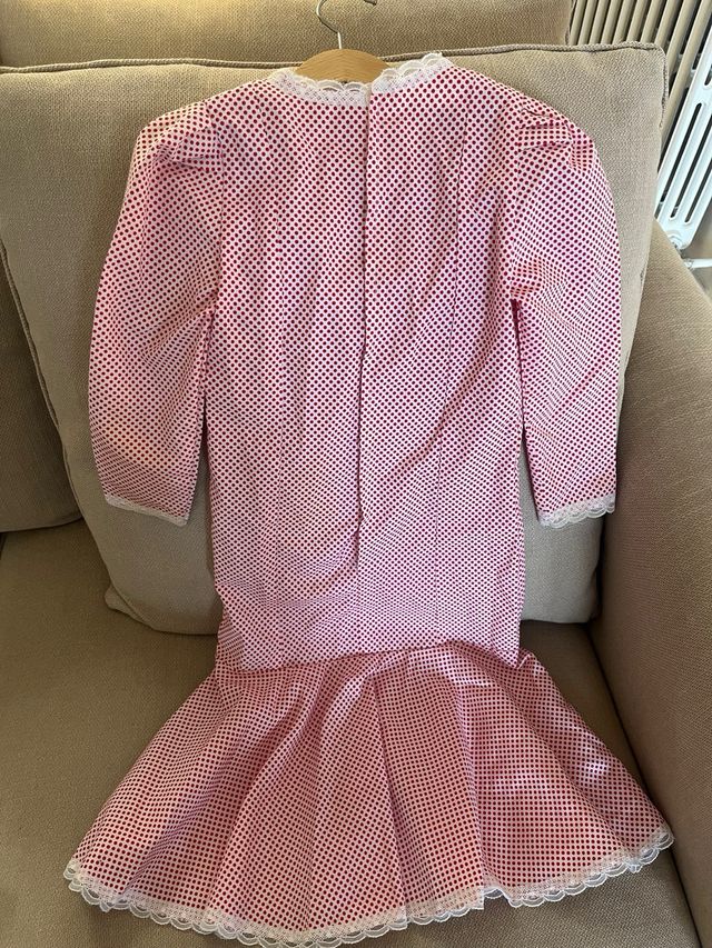 Vestito rosso a pois per bambina Chulapa