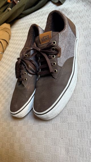 Vans Old Skool Piel Talla 44 Marrón/Gris