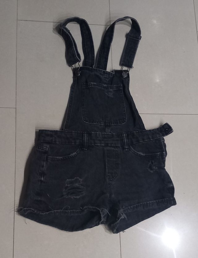 Mono vaquero corto negro 