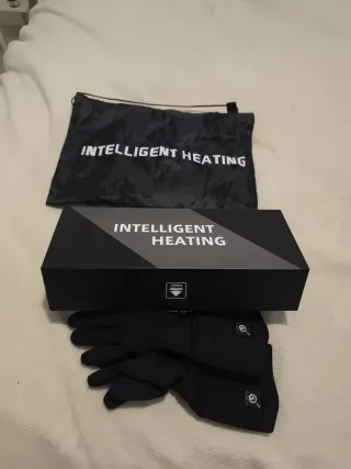Guantes Calefactables Inteligentes Negros. talla M