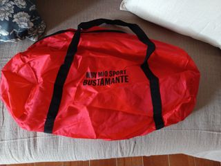 Lote 6.  bolsas tela , rafia y bolsa de deporte 