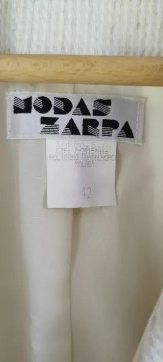 Chaqueta Mujer Beige/Blanco