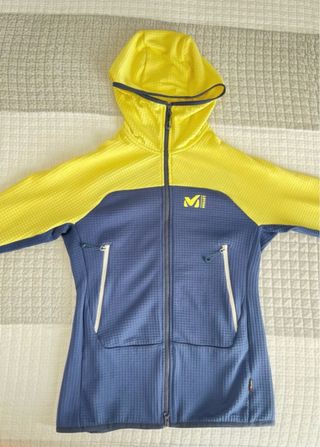 Forro Polar Millet Azul y Amarillo