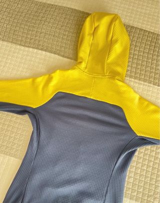 Forro Polar Millet Azul y Amarillo