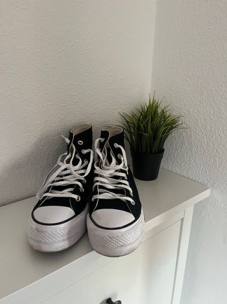 Converse Ctas Lift High Mujer Negro/Blanco